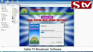 ACM SUPER BOX Setup | Broadcasting Software | Cable TV | Live TV Channel | Adv Run | Computer Chann