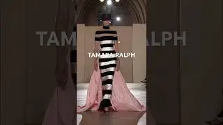 The designer VS her designs for #fashion a #runway #couture #model #fashionshow #hautecouture