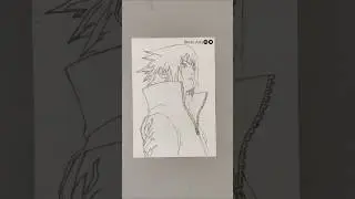Sasuke drawing from Naruto ✅✨#anime #drawing #zoro #sasuke