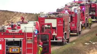 Gasili pożar w Kuźni Raciborskiej 31.08.2022
