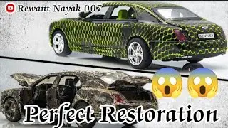 Perfect Restoration 🫣😱 A Rusty Old Bentley Mulsanne 🚗 Snake Scales Effect 🚨 #trending #viral #video 