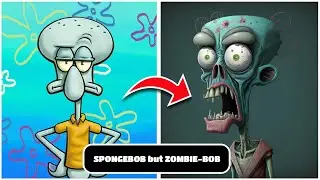 SPONGEBOB but ZOMBIE-BOB 💥 All Characters