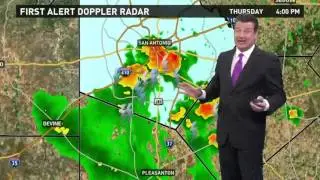 Storms moving through San Antonio area