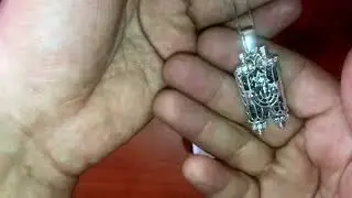SA538 - AHARONI TORAH BOOK Silver Pendant