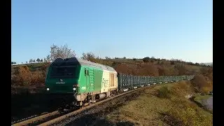 Train de bois et desserte à Langeac le 18 Novembre 2018