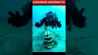 Real DORAEMON Found Buried In The Sea😱 Biggest MYSTERY..... #doraemon #underwater #shorts