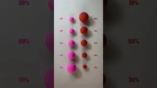 Pink vs Red, Satisfying Color mixing 🎨 #colormixing #satisfying #asmr