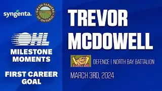 OHL Milestones | Trevor McDowell | First Career Goal