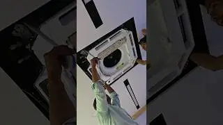 cassette AC installation.  #4 vey kaiset. #new   #airconditioning