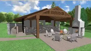 Backyard Patio & Pavilion Structure - Earth Environments LLC