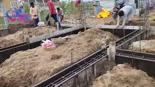 New House Construction - Plinth Beam Concreting - Poonamallee Chennai 