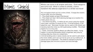 Mimic Shield DnD homebrew Showcase