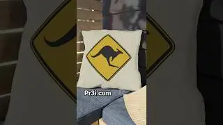 Kangaroo Warning Zone | Fun Art That Catches Every Eye. pr3i.com #kangaroowarning #playfulart
