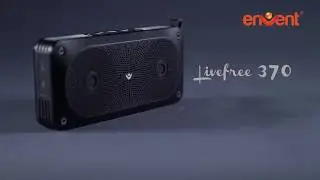 Envent LiveFree 370 Wireless Portable Bluetooth Speakers (Black)