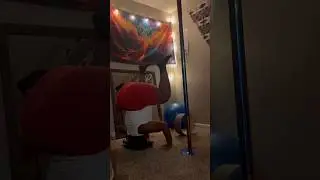 I call this Tripod Hip Whining #inversion #yoga #hipmobility #motivation #womenshealth #headstand