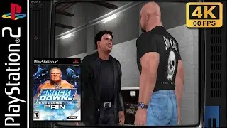 WWE SMACKDOWN HERE COME THE PAIN - 4K 60FPS Upscaling - Playstation 2 PS2 [2003] Overview