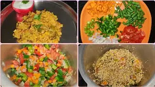 Quinoa rice veggies loaded pulao 🥗|| క్వినోవా రైస్ పులావ్||@anvithaskitchen7322 #healthy #quinoa 🥗🥗🥗