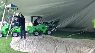 Setting Up and Anchoring Pole Tents in Heavy Rain