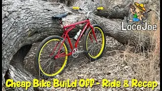 Cheap Bike Build Off 2025 Ride & Recap #cheapbikebuildoff2025