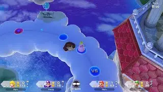 Super Mario Party Jamboree #244 Mario's Rainbow Castle Peach vs Mario vs Waluigi vs Luigi