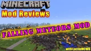 Minecraft Mod Reviews - FALLING METEORS MOD by AlexDGr8r