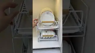 Want a CLUTTER-FREE Kitchen? This Pull-Out Dish Rack is the SECRET!