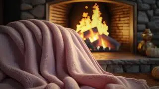 Deep Sleep Story | Cozy Fireplace Ambience | Warm Night Sleep Music | 3 Hours | No Talking