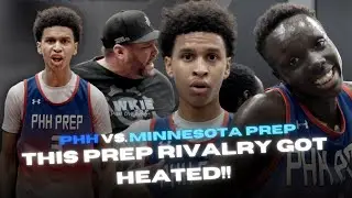 Player COOKS Old Team In Only 1 Half!? HEATED Showcase Matchup | PHH vs. Minnesota Prep Highlights