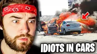 KingWoolz Reacts to IDIOTS IN CARS 102!! (Wild Crashes)