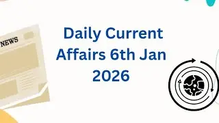 🔴✅6th Jan 2025||Daily Current Affairs|| Today Current Affairs 📚