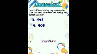Can You Solve This? perfect square Questions&ndash;Answer in Comments {Squares and square root}