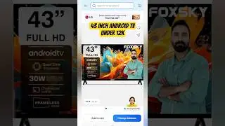 Foxsky 43 inch Full HD LED Smart Android TV Latest Price under 12,000 Rs in flipkart offer sale