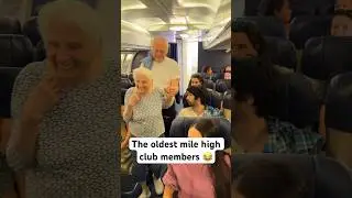 Elderly Couple Joins The Mile High Club 😂