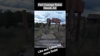 Fort Courage Ruins Houck AZ!  We are always looking for road finds! #roadtrip #driving #arizona #usa
