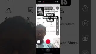 How To Greenscreen In Shorts #howto #shorts #iphone15pro #greenscreen