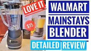 Walmart Mainstays 6 Speed Blender DETAILED REVIEW UNBOXING $15 BUCKS I LOVE IT!!