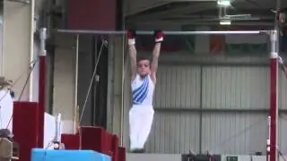 Carl Highbar routine. Yorkshire Setworks Championship 2014 club level 1 Leeds Gymnastics Club