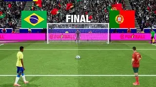 Portugal vs Brazil Penalty Shootout | Neymar Jr vs C , Ronaldo | eFootball