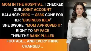 Mom in Hospital. Sister Drained $88K Joint Account for a Business Idea… Bank Had Footage…