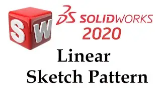 Solidworks 2020 Tutorial in Hindi  #15 - How to use Linear Sketch Pattern tool