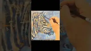 How to Paint a Zebra #zebra #howto #painting