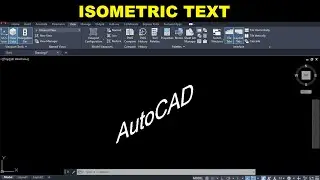 ISOMETRIC TEXT IN AUTOCAD