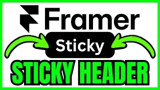 How To CREATE A Sticky Header In Framer (QUICK & EASY) 2026