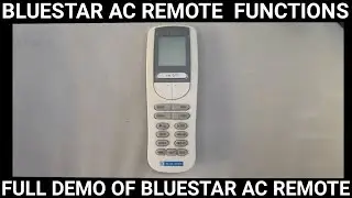 BLUESTAR AC REMOTE FEATURES. HOW TO OPERATE BLUESTAR AIR CONDITIONER REMOTE.