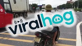 Riderless Motorcycle Doing Donuts || ViralHog