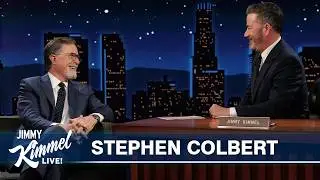 Stephen Colbert on the Emmys, His Wife Hating His Beard & Gifting Jimmy His Captain America Shield