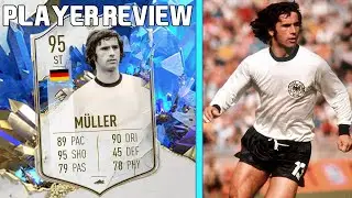 LETHAL FINISHER! 🤯 95 TOTY ICON GERD MULLER PLAYER REVIEW! FIFA 23 ULTIMATE TEAM