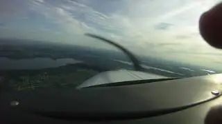 Future Pilot Yves Laforest mastering the controls of an A-36 Bonanza
