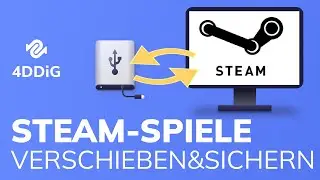 Steam Spiele verschieben und sichern ohne Neuinstallation