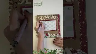 December Journal Setup Aesthetic Calendar Bujo Inspo #journalsetup #bujo #journalling #christmas